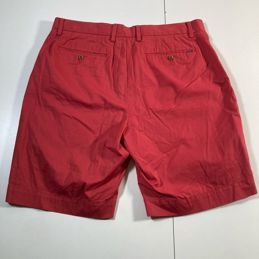 Polo Ralph Lauren Chino Shorts 35 9" Stretch Classic Fit Salmon (Tag‎ 34) - Picture 3 of 8